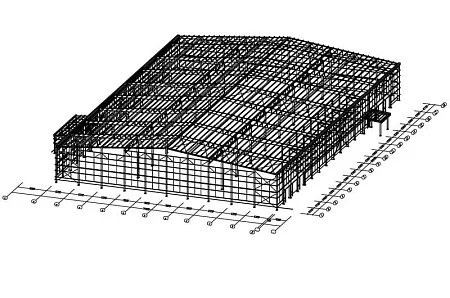 Складской комплекс "Ботаково" (I очередь) размерами 61,40х90,45х9,20 м