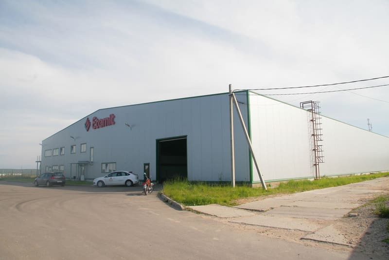 Здание завода Eternit по производству фиброцементных строительных материалов (1 очередь) размерами 48,00х150,64х6,00 м
