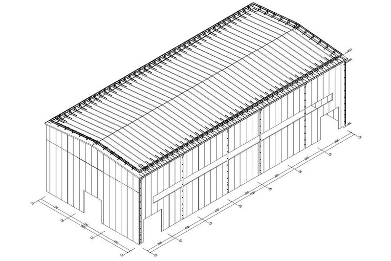 Здание производственного цеха пластмасс и синтетических смол в первичных формах, размерами 18,00х41,00х10,80 м