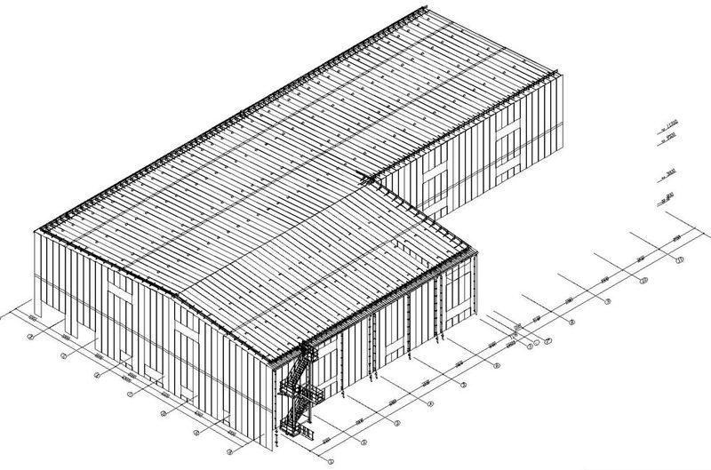 Производственно-складская база спецодежды - Склад №2 с административной пристройкой размерами 42,00х69,56 х5,75 м