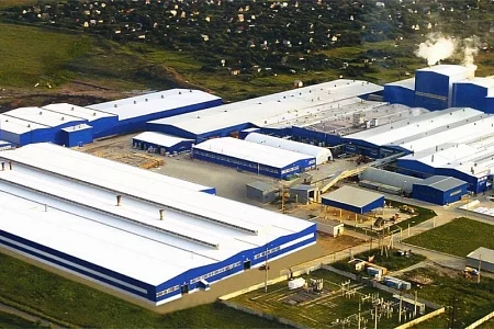 Завод по производству керамической плитки Kerama Marazzi (ОАО "КМ Груп"). Каркас холодного склада для хранения гофротары размерами 24,00х64,00х6,00 м