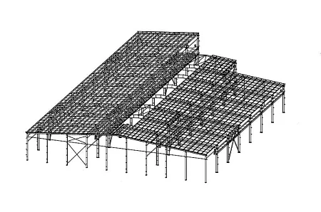 Производство деревянных строительных конструкций и столярных изделий размерами 54,00х90,00х7,20 м