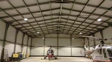 Авиаангар для нужд МЧС, стоянка вертолетов размерами 18,00х32,00х6,00 м