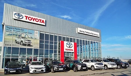 Автосалон "Toyota центр Актау" размерами 24,00х72,00х7,00 м