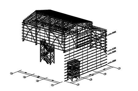 Металлоконструкции для здания цементного завода