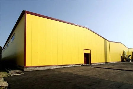 Здание склада консервированной плодоовощной продукции размерами 91,50х77,00х7,20 м