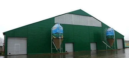 Молочно-товарная ферма "Большая Лысица" СПК "Городея". Коровник на 300 голов размерами 35,00х97,20х4,20 м