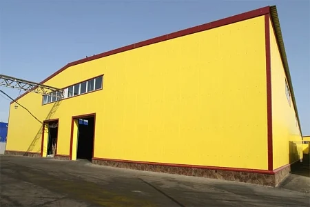 Здание склада консервированной плодоовощной продукции размерами 91,50х77,00х7,20 м