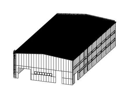 Здание для производства высоковольтных элегазовых выключателей размерами 27,00х54,00х11,00 м